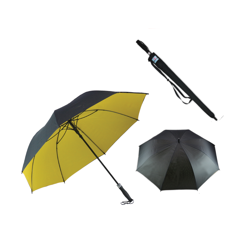 ร่มเด็กสีพื้น 8 ก้าน มีปลอดสวมสายสะพาย ขนาด 75cm