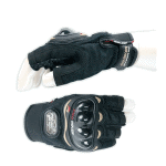 ถุงมือ MOTORCYCLE GLOVES MCS04 [ครึ่งนิ้ว] ข้อดำ Black